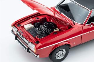 Ford Capri II Ghia 3.0 (1974 - 1977)  - spanisch red with vinyl top black Touring Modelcars 1:18 Metallmodell  - Türen, Motorhaube und Kofferraum zu öffnen!